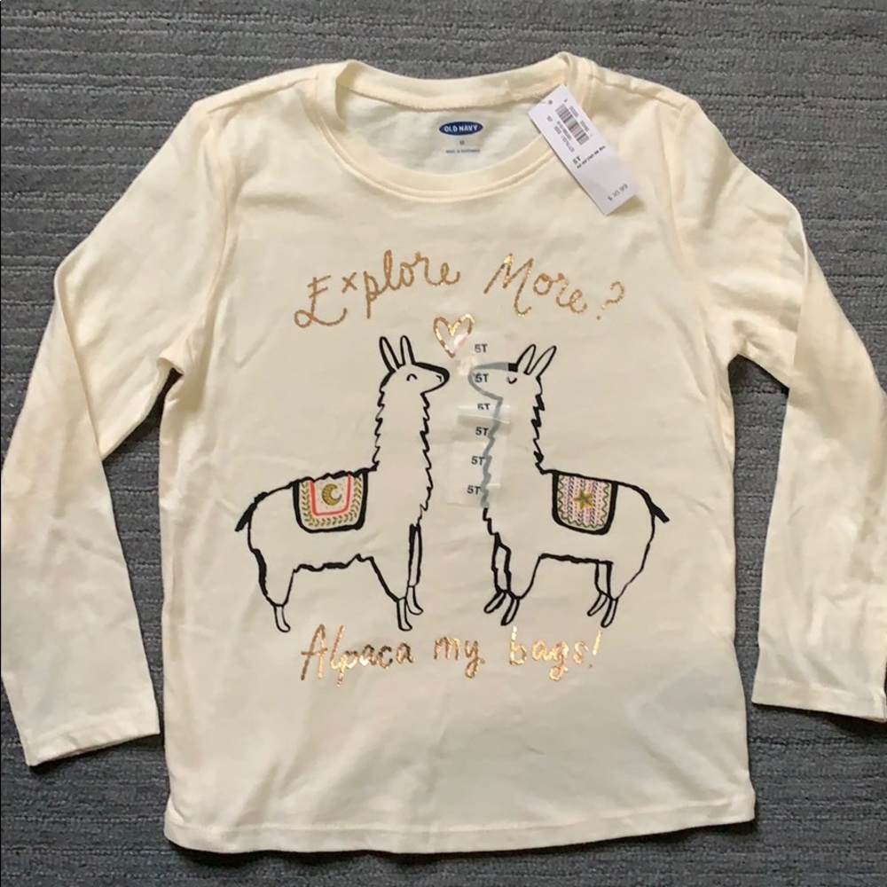 NWT girls 5T long sleeve tee